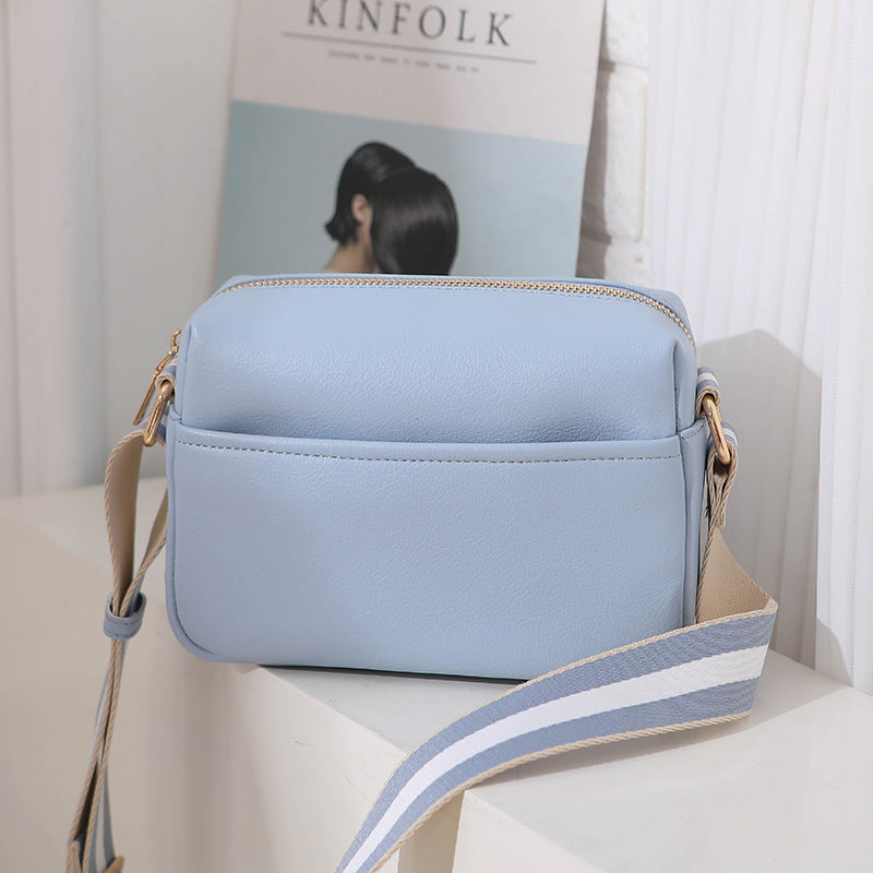 Wholesale Solid Color PU Messenger Shoulder Bag